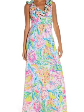lilly pulitzer heidi maxi dress NWT Lilly Pulitzer Good Greef Heidi Maxi Dress Ladies 14 $218